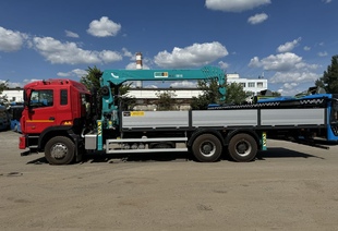 JAC N350 6×4 (35т) КМУ HKTC-8016 (8т) БОРТ 7,5×2,54×0,6м